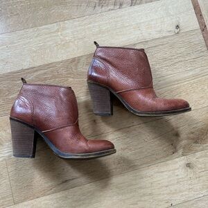 Brown Leather Ankle Boots